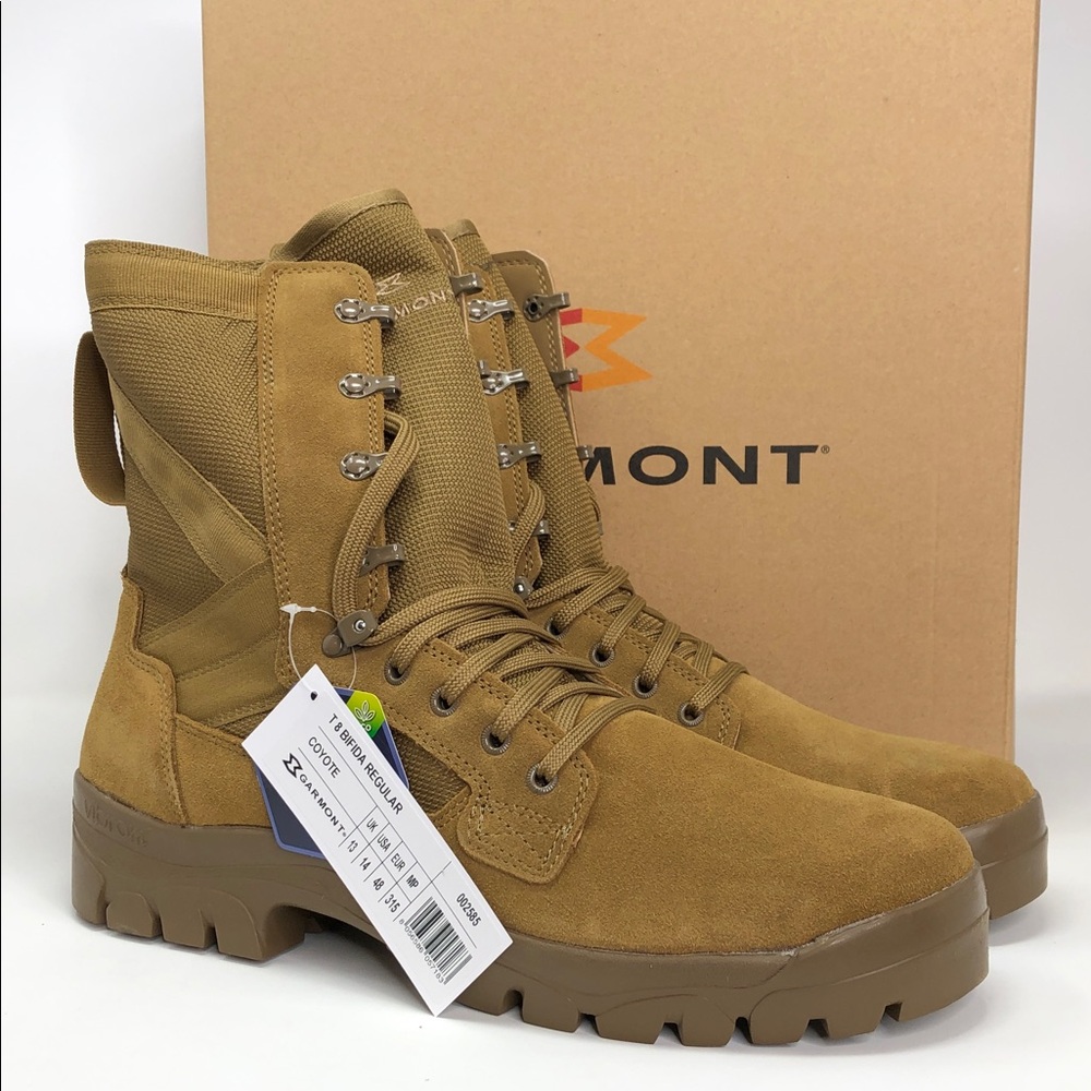 Garmont T8 Bifida Coyote Men’s Military Tactical Multi Terrain Boots - Size 14